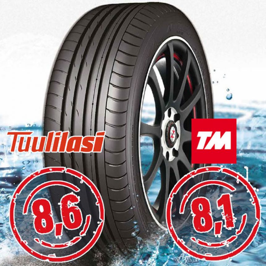 Sportnex AS-2+ TM- ja Tuulilasi-testimenestys 255/30-20 Y